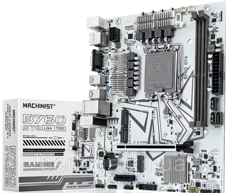 Материнська плата MACHINIST B760 GT4 DDR4 Motherboard LGA 1700