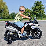 Дитячий мотоцикл на акумуляторі BMW F850 GS, 12В/7Аг, 3-6 км/год, для дітей 3-8 років, світлові ефекти, фото 6