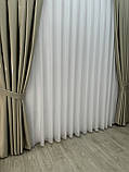 Однотонна штора блекаут (Blackout) Колір: сіро-бежевий, фото 3