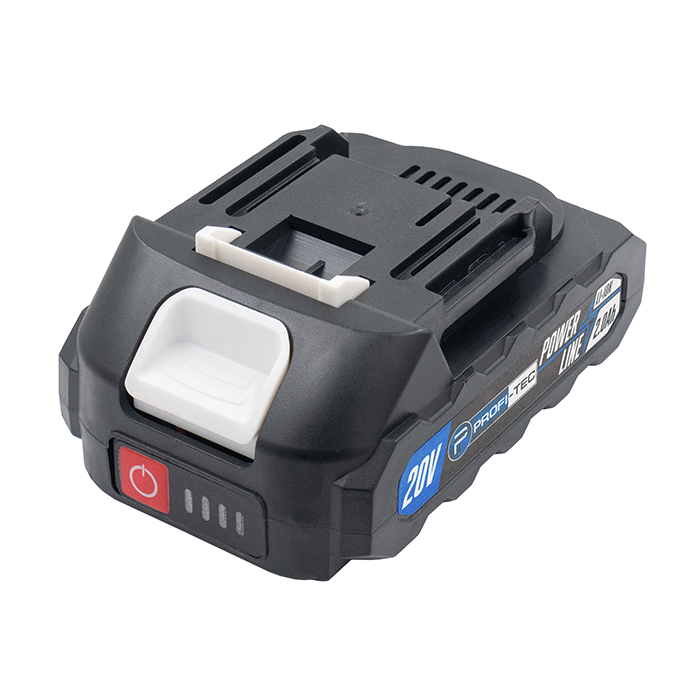 Акумуляторна батарея PROFI-TEC PT2020MP POWERLine (20 В / 2.0 Аг, високострумова, з індикатором)