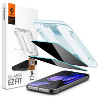 Захисне скло Spigen для Google Pixel 9 Pro XL - EZ FIT GLAS.tR Privacy (2 шт), Антишпигун (AGL09313)