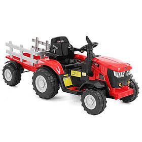 Дитячий трактор HECHT 50825 RED акумуляторний, Електротрактор HECHT 12 В для дітей, Трактор HECHT з реверсом для дітей