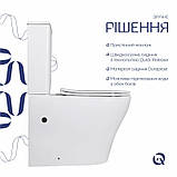 Унітаз підлоговий Qtap Virgo Ultra Quiet безобідковий з сидінням Soft-close WHITE QT18226092AW, фото 4