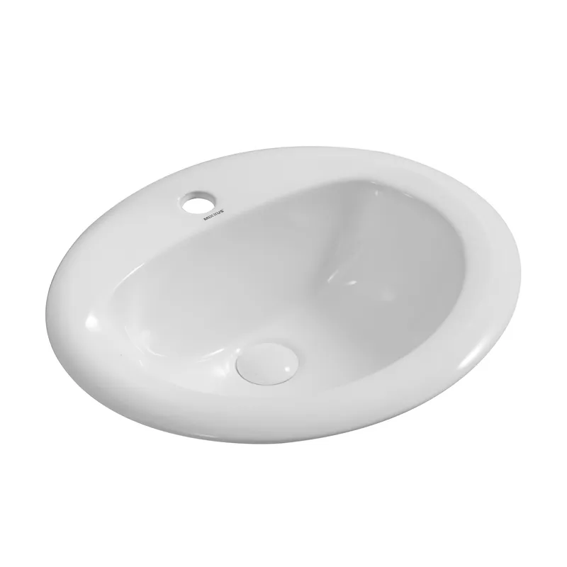 Раковина врізна на стільницю Mixxus Premium TOPPER-1602 515х400х200mm з отвором під змішувач та пер