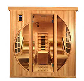 Інфрачервона сауна для двох Hecht FANTASY, інфрачервона сауна 3800 Вт, сауна з іонізатором і кольоротерапією