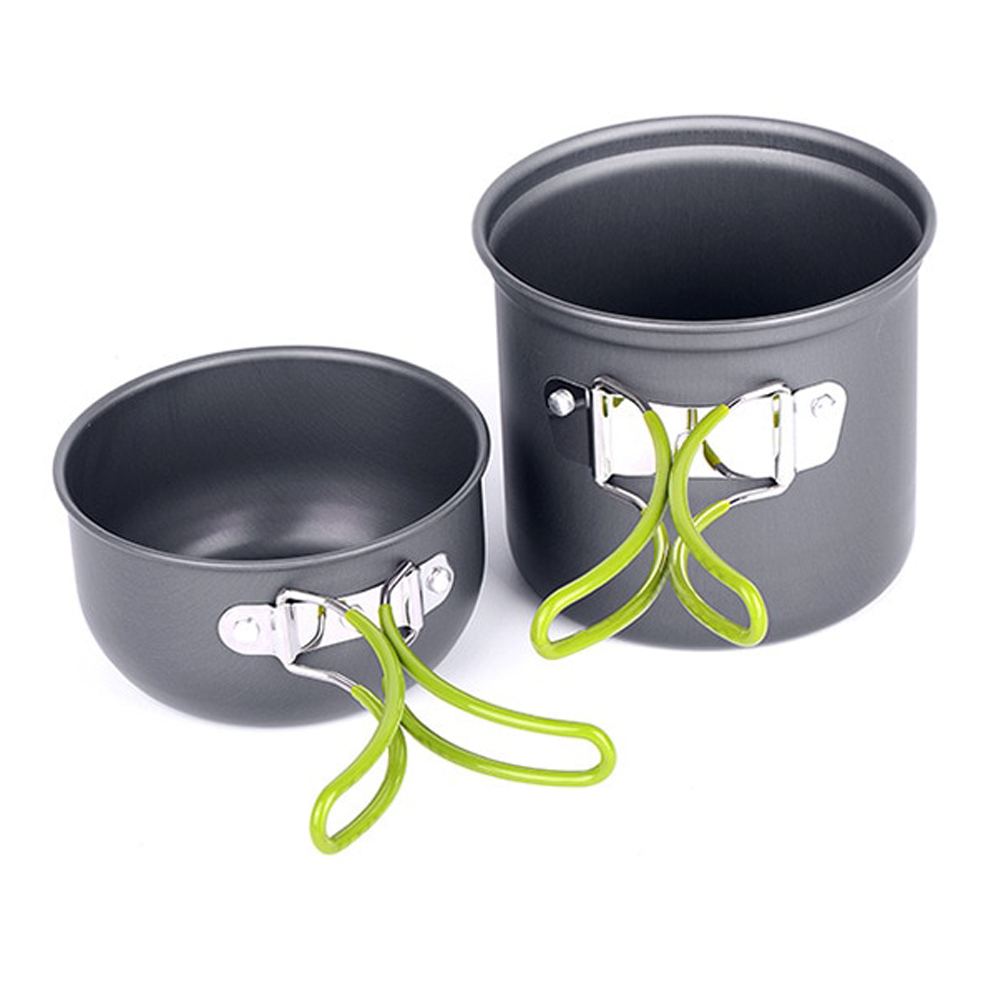 Набір похідного, туристичного посуду Widesea WSC-104 з анодованого алюмінію