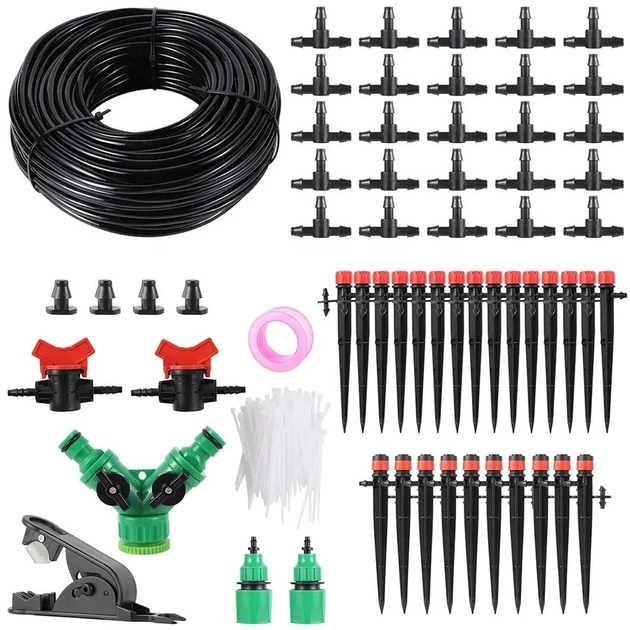 Ирригационная Система UrbanKit Микрокапельный Полив с 2 Регулируемыми Форсунками, 25 м - фото 1 - id-p2534974092