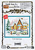 Набір для вишивання за нанесеною на канву схемою "Winter House". AIDA 14CT printed , 30*26 см, фото 2