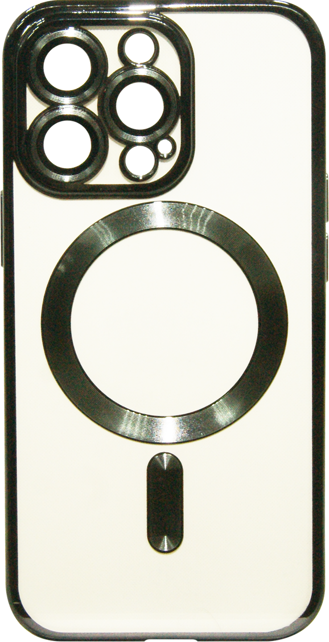 Накладка iPhone 13 Pro black Metal Matte Case Magnetic Ring