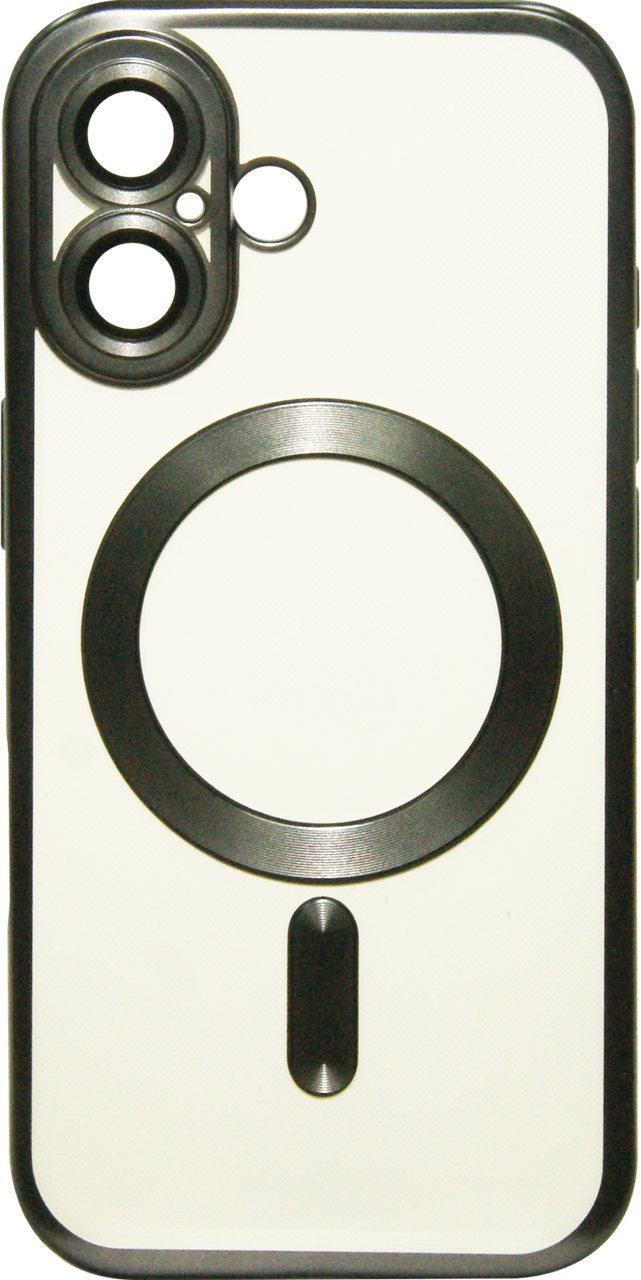 Накладка iPhone 16 natural titanium Metal Matte Case Magnetic Ring