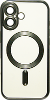 Накладка iPhone 16 natural titanium Metal Matte Case Magnetic Ring