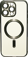 Накладка iPhone 15 Pro Max Metal Matte Case Magnetic Ring