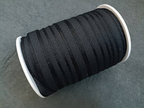 Тунельна стрічка, щільна. ширина 1см, чорна