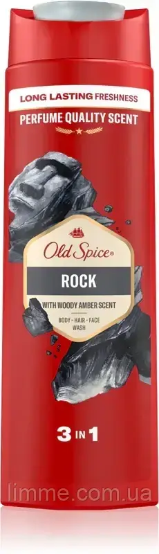 Шампунь та гель для душу Old Spice Rock, для чоловіків, 400 мл.