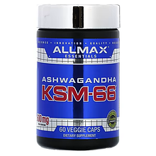 ALLMAX Ashwagandha KSM-66 600 mg 60 Veggie Caps