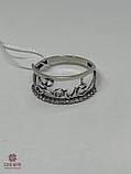 Срібна Каблучка зі вставкою цирконій, фото 2