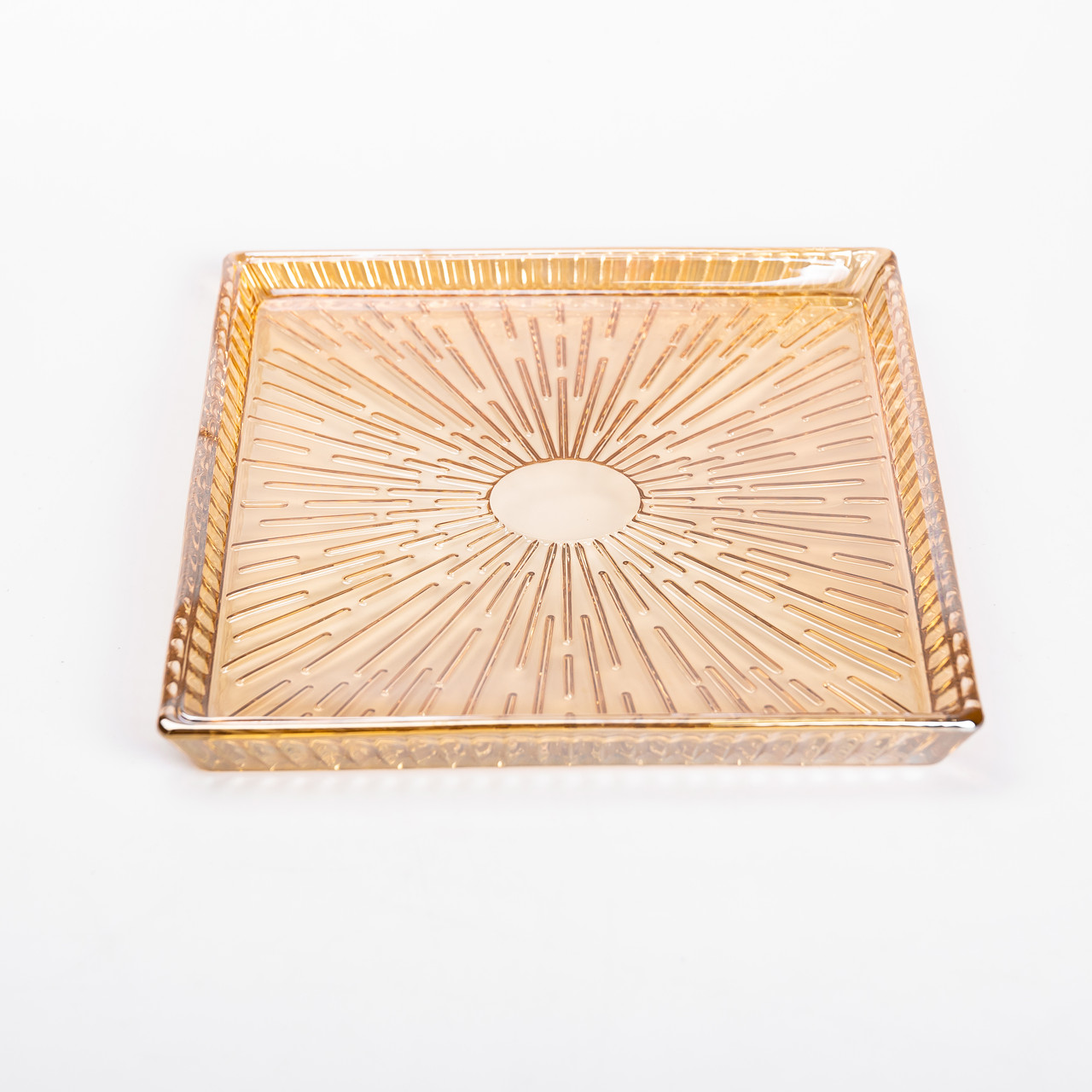 Фруктовниця скляна 24.5х20.5х2 см тарілка для фруктів, фото 1