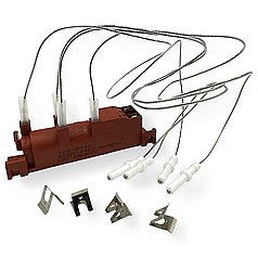 Блок електрозапалювання та 4 свічки для плити універсальний