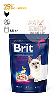 Brit Premium by Nature Cat Sterilized Chicken Сухой корм для стерилизованных котов (курица) 1.5 кг