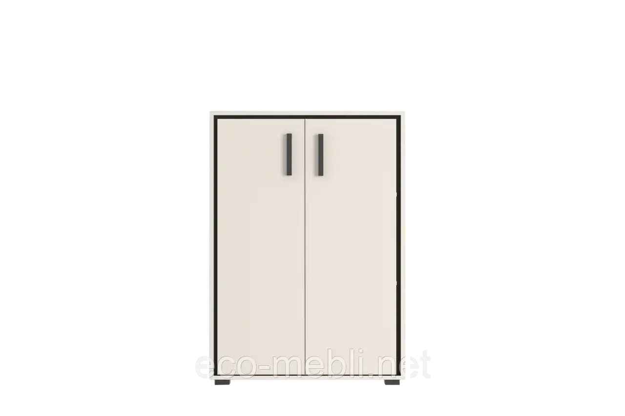 Тумба  KOM2D Прайм кашемір/чорний для офісу,кабінету,дитячої, фото 1