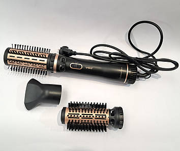 Фен-щітка для волосся з регулятором VGR V-496 3 насадками 1000Вт
