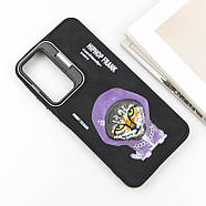 TPU+PC чохол Friends для Xiaomi Redmi 13 4G / Poco M6 4G Black Cat, фото 3