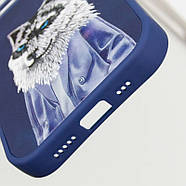 TPU+PC чохол Friends для iPhone 15 Pro (6.1") Blue Wolf, фото 7