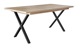 Кухонний стіл лофт Прага розсувний 90х180(240) сонома ДСП/метал Меблі Сервіс