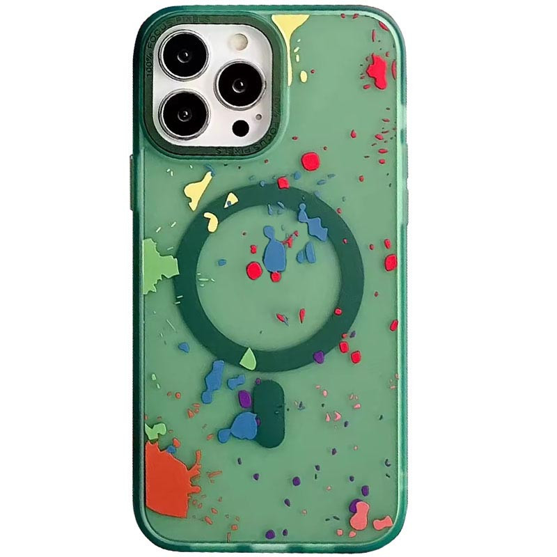 Чохол TPU+PC Flush with MagSafe для iPhone 14 Pro (6.1") Dark green