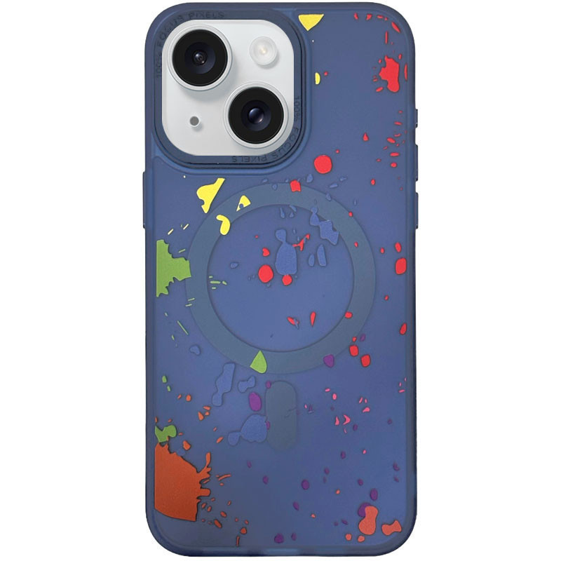 Чохол TPU+PC Flush with MagSafe для iPhone 14 (6.1") Dark blue