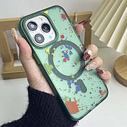 Чохол TPU+PC Flush with MagSafe для iPhone 12 Pro Max (6.7") Dark green, фото 2