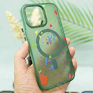 Чохол TPU+PC Flush with MagSafe для iPhone 12 Pro Max (6.7") Dark green, фото 3