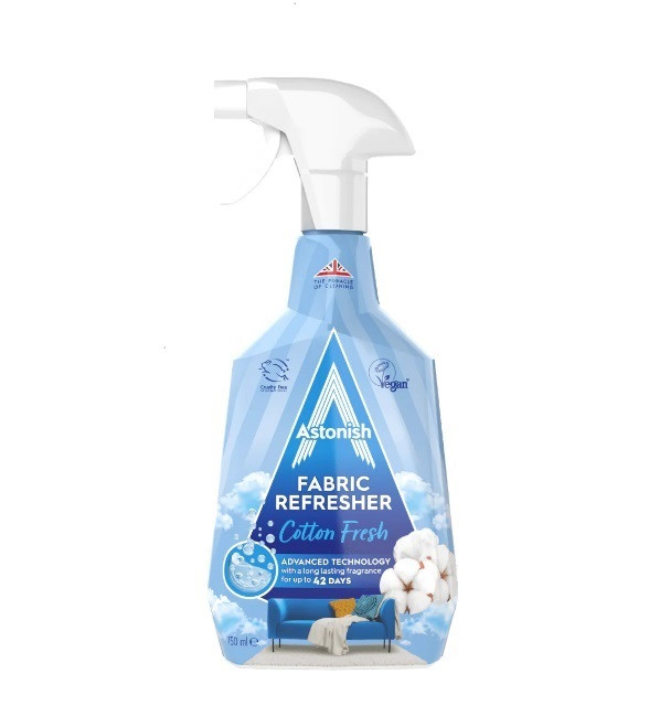 Нейтралізатор запахів Astonish для текстилю, килимів та одягу Fabric Refresher 750 мл, фото 1