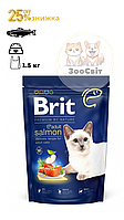 Brit Premium Cat by Nature Adult Salmon Сухой корм для взрослых кошек (лосось) 1.5 кг
