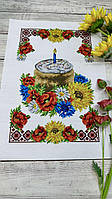 Схема для вышивки бисером Пасхальный рушник 38х53см. Габардин