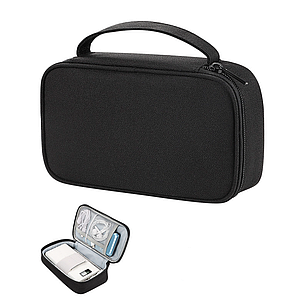 Органайзер для телефона, павербанка, зарядок, навушників, HDD,SSD, тревел кейс 20*12*5.3 см, Чорний