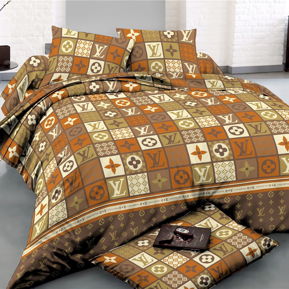 Сатин 100% бавовна натуральна тканина 220 см коричневого кольору з логотипом для постільної білизни в рулоні 50 м