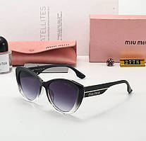 Жіночі сонцезахисні брендові окуляри Miu 2778 grey