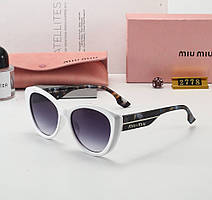 Жіночі сонцезахисні брендові окуляри Miu 2778 white