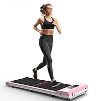 Уценка.Бігова доріжка Home Fitness Code C1 10 км/год, до 120 кг з дистанційним пультом. Компактна. Рожева