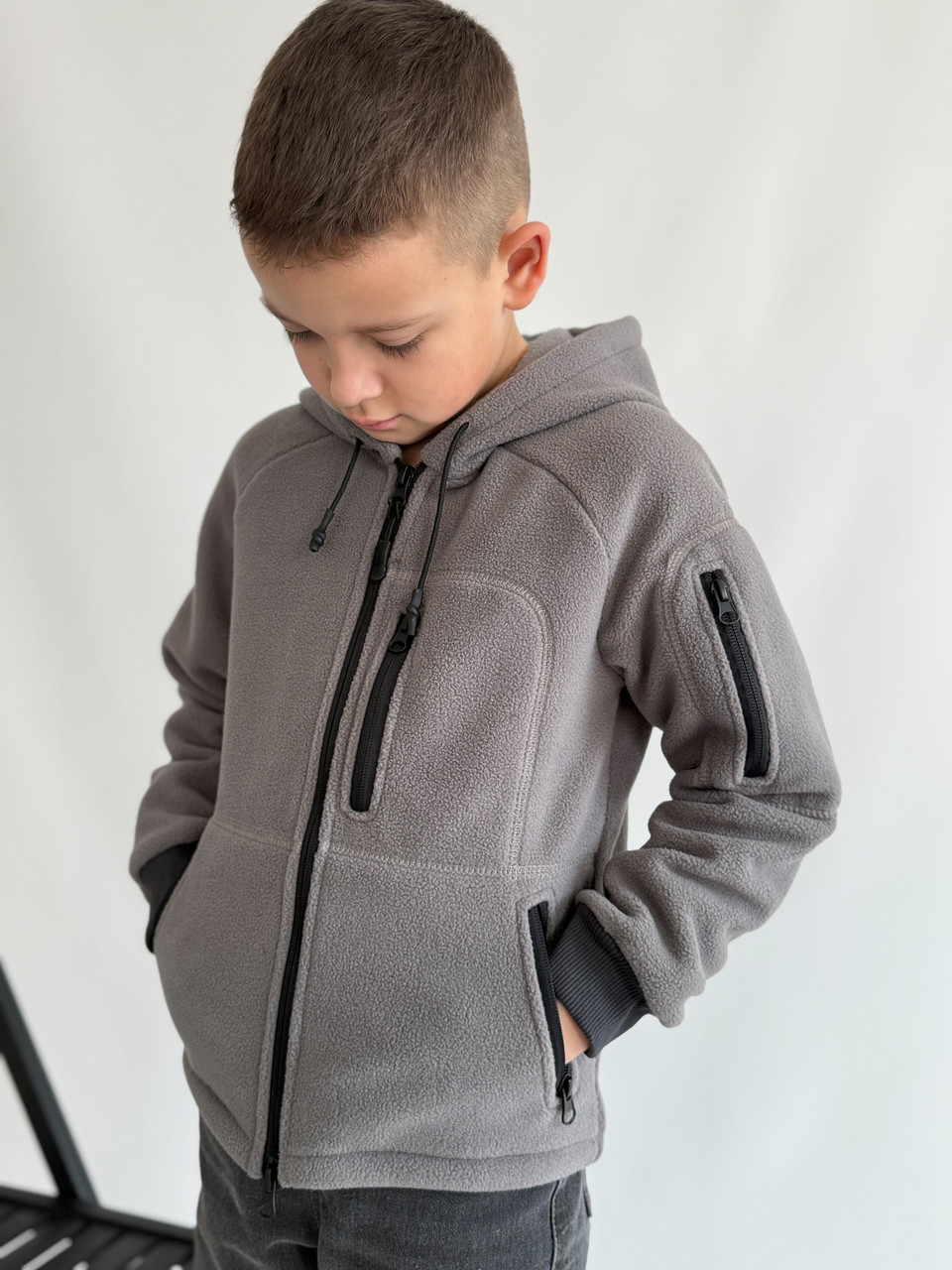 Кофта КORKA дитяча, фліс 260 gr/m, сіра