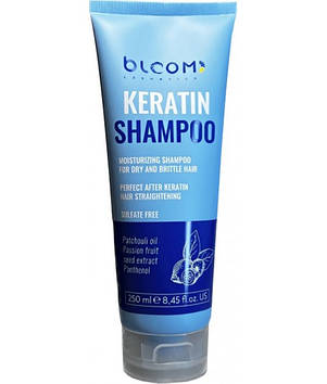 Зволожуючий безсульфатний шампунь Bloom Keratin Moisturizing Shampoo 250 мл