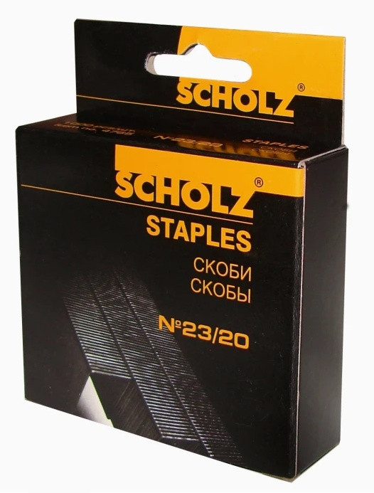 Скоби №23/20 до 170 аркушів 1000шт Scholz 4765