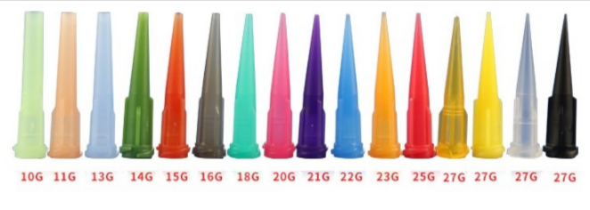 Голка-дозатор пластикова під гвинт, для флюсу, 14G, d=1,55mm