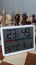 Термометр-гігрометр YIDA Time 8280 з батарейкою (Білий), фото 4