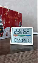 Термометр-гігрометр YIDA Time 8280 з батарейкою (Білий), фото 6