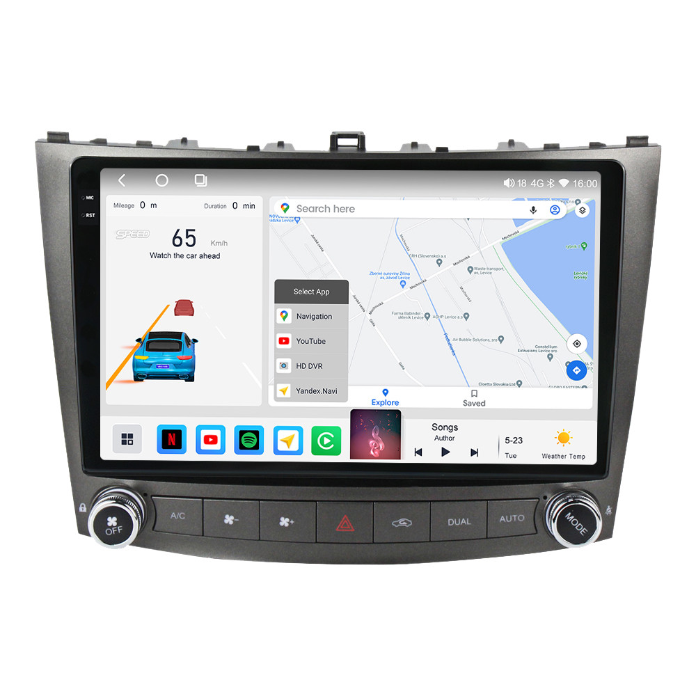 Штатна магнітола Mekede M6 Plus Lexus GS300 S190 GS350 (2004-2011р) CarPlay QleD