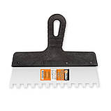 Шпатель Polax із нержавіючої сталі для плитки 250 мм, зуб 10 х 10 мм (111-090), фото 2