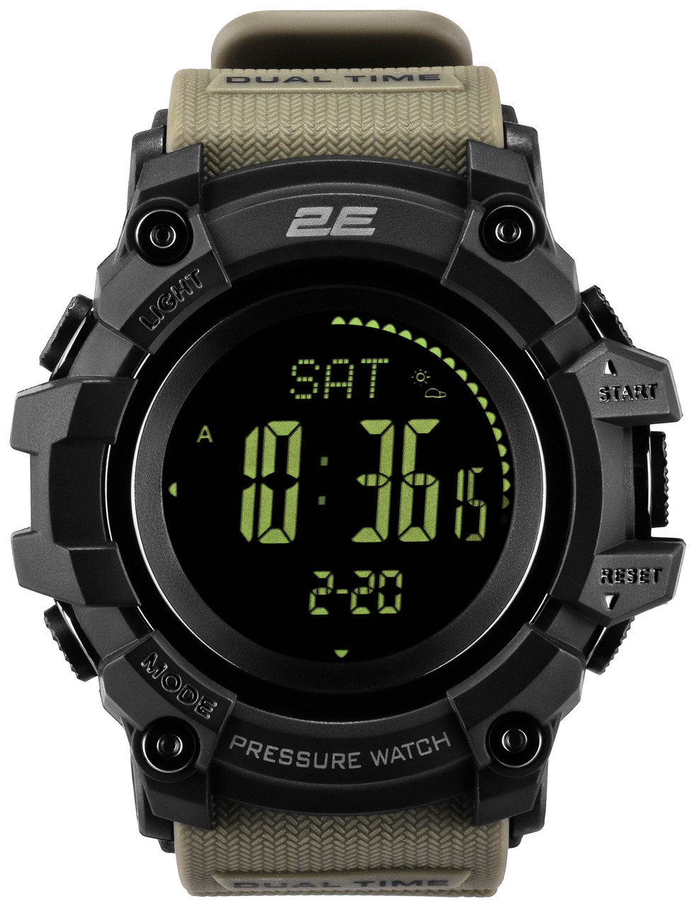 Smart Watch Tactical 2E Armor GT army green (компас, крокомір) (2E-TCW20ARGN) UA