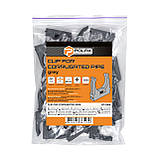 Кліпса для гофри Polax 25 мм 100 шт. (37-064), фото 2